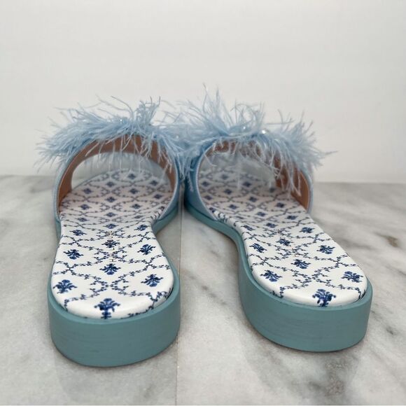 Hill House The City Slide Rhinestone Embellishment with Ostrich Feathers - Picture 8 of 10